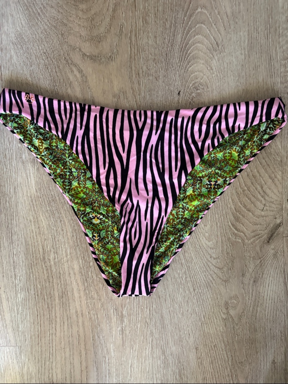 New Maaji Pink Zebra Print Swim Bottoms